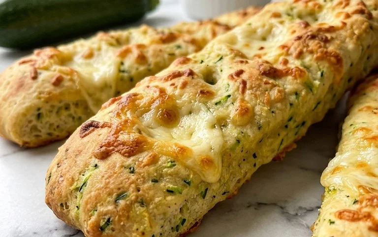 Cheesy Zucchini Breadsticks