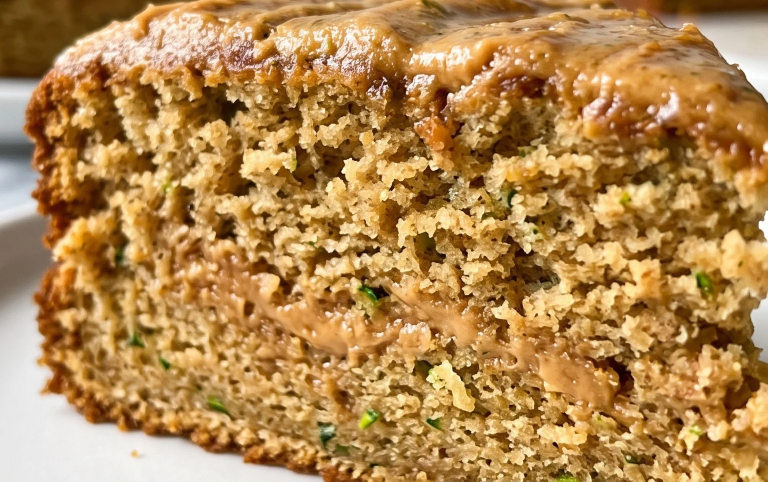 Moist Peanut Butter Zucchini Cake Recipe