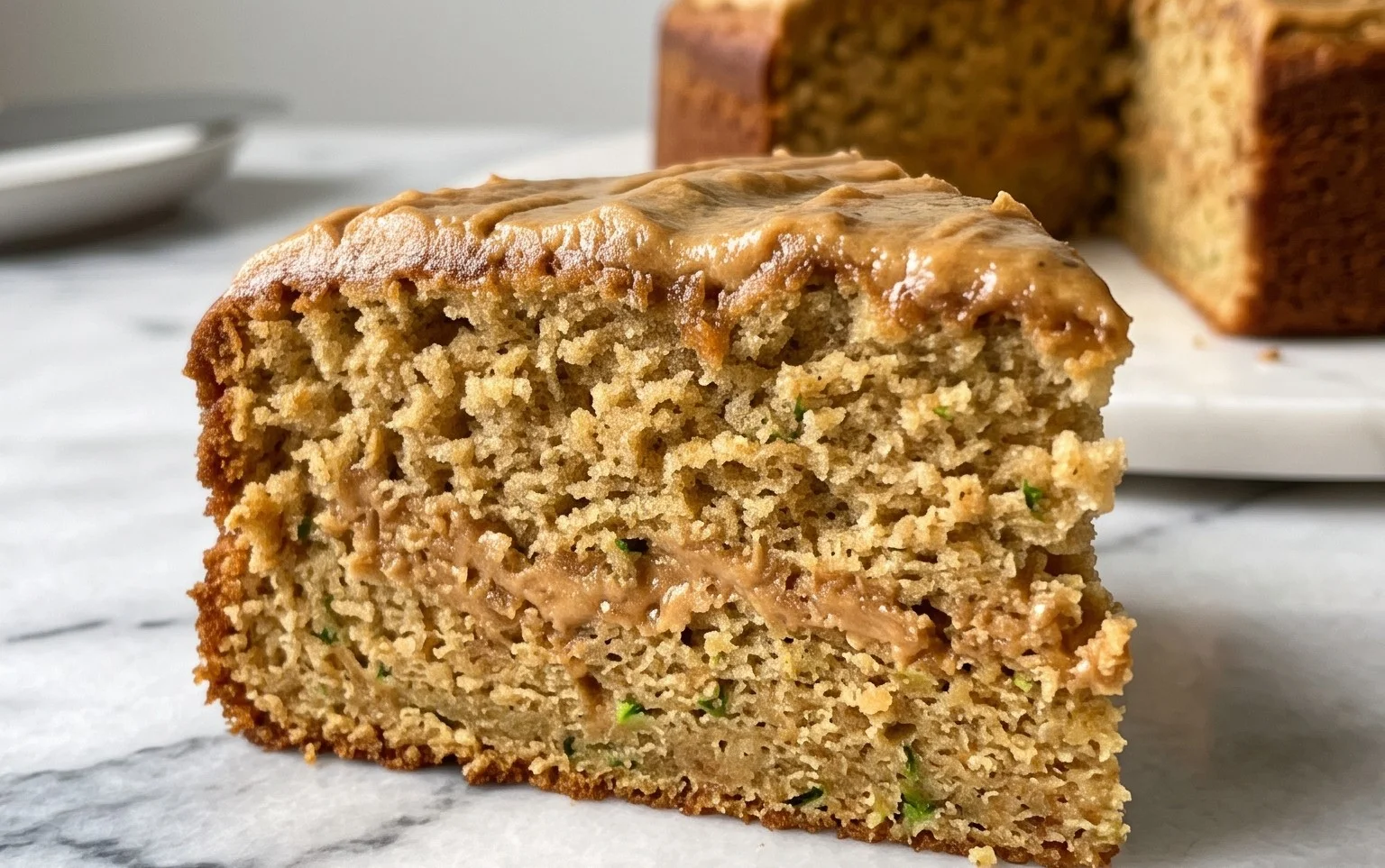 Moist Peanut Butter Zucchini Cake Recipe