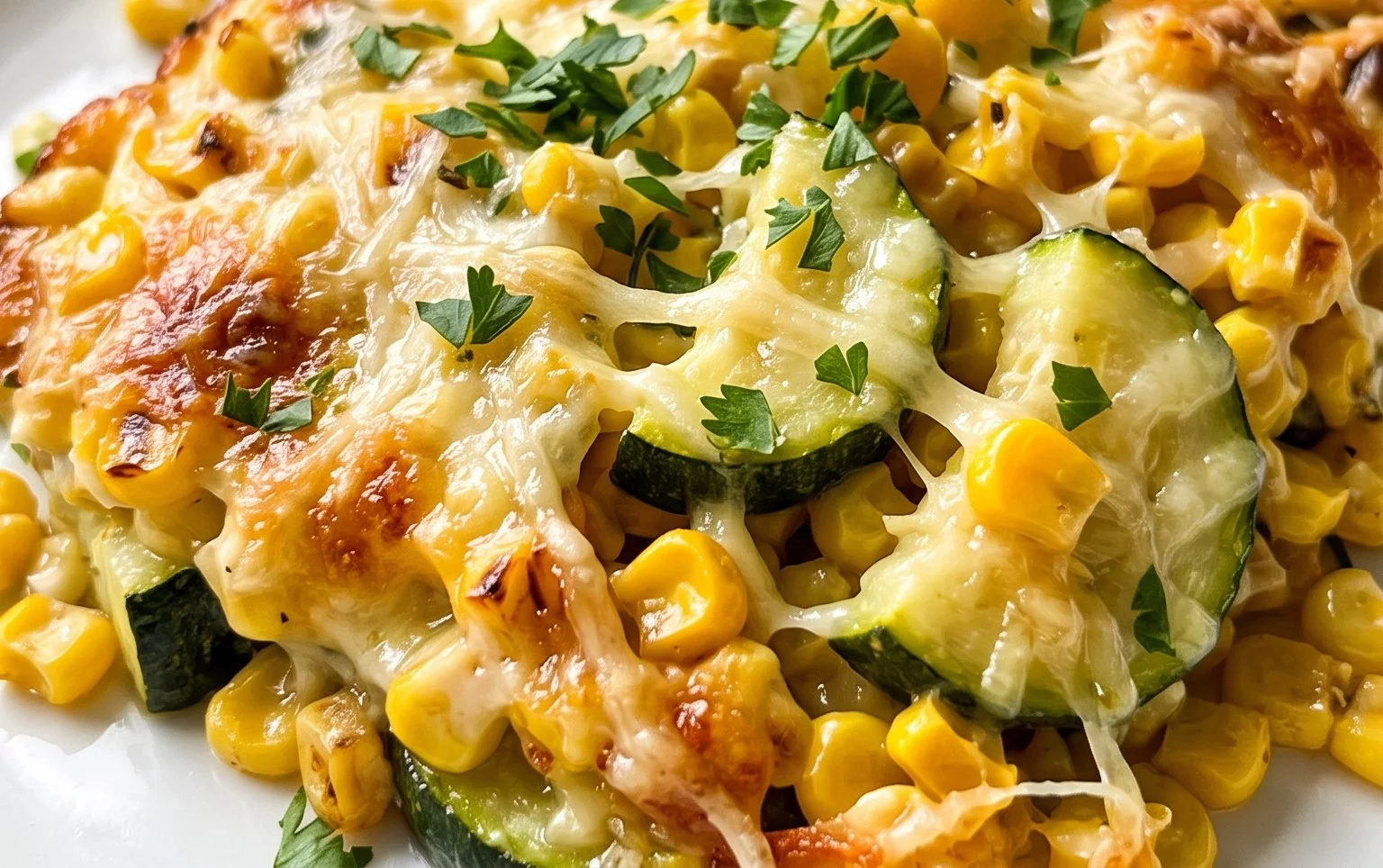 Zucchini Corn Parmesan Bake Recipe