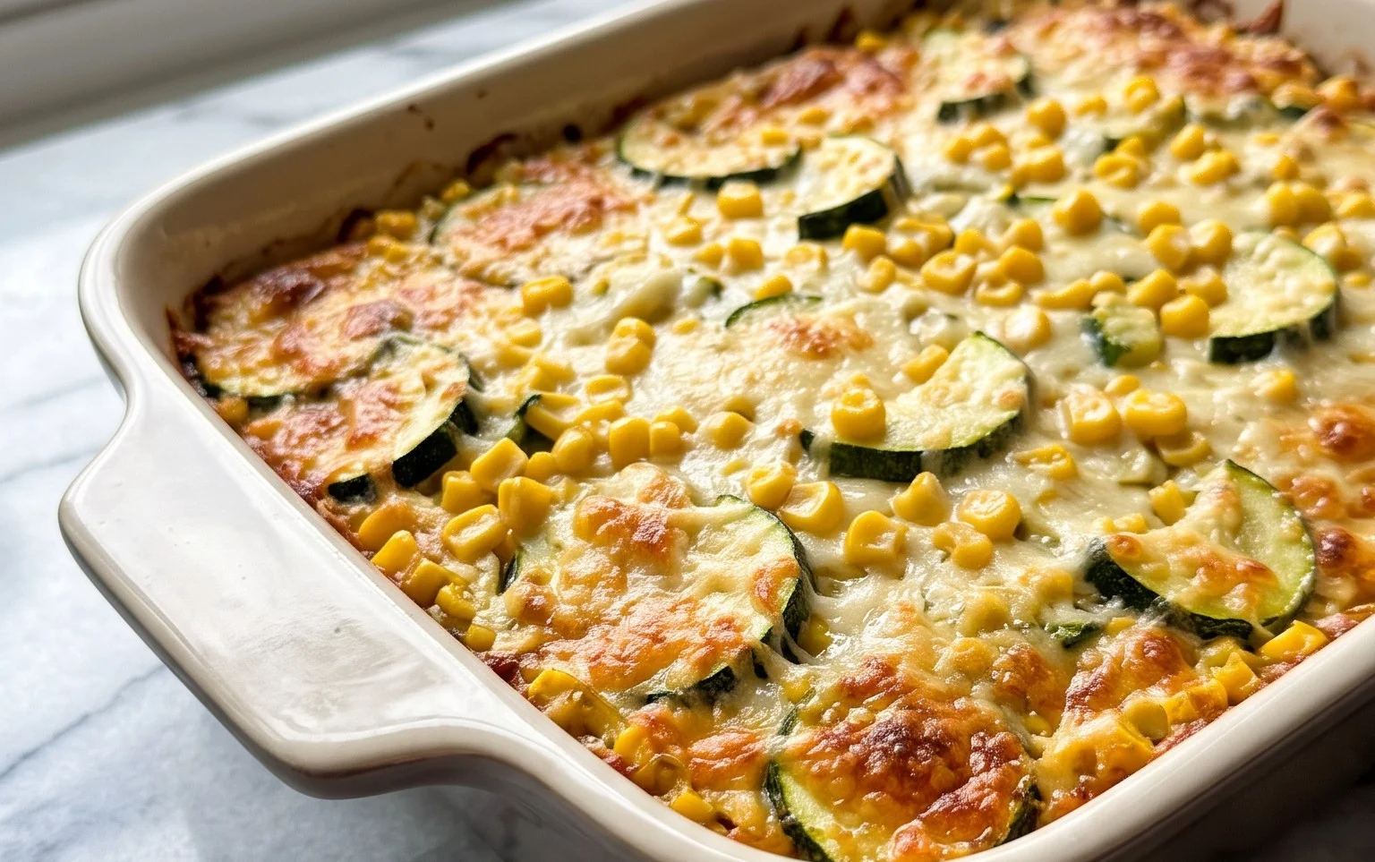 Zucchini Corn Parmesan Bake Recipe
