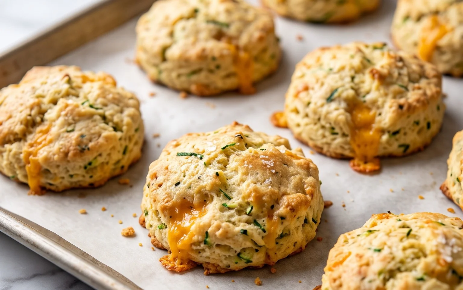 Zucchini Cheddar Biscuits