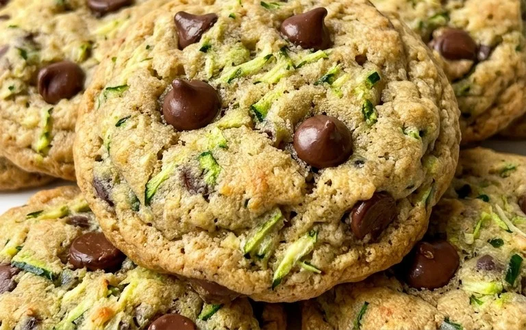 Soft Zucchini Cookies with Chocolate Chips