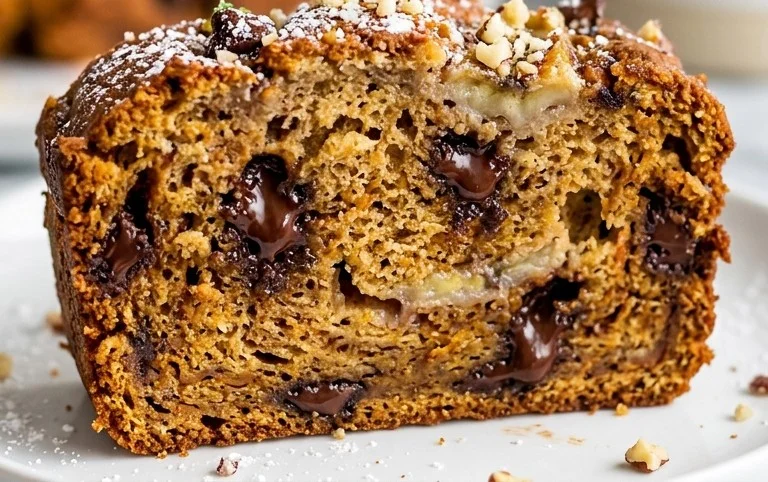 Pumpkin Chip Banana Bread