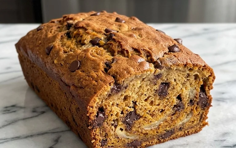 Pumpkin Chip Banana Bread