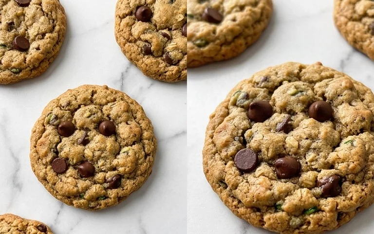 Homemade Zucchini-Oat Chocolate Chip Cookies