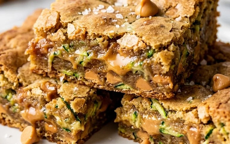 Chewy Butterscotch Zucchini Blondies